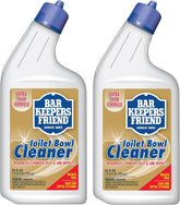 Bar Keepers Friend Toilet Bowl Cleaners (2 x 24 fl oz), Extra Thick & Fast-Acting Toilet & Bathroom Cleaner, Cleaning & Deodorizing, Removes Hard Water & Rust Stains, Grime & Odor, Bleach-Free